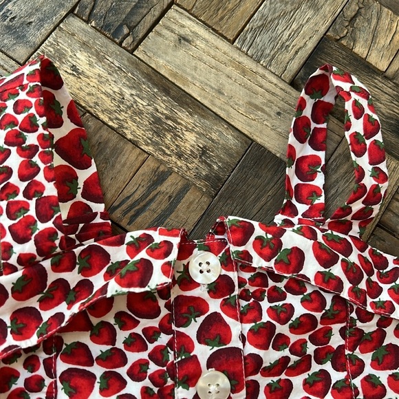 Crewcuts Girls Strawberry Summer Top Size 4-5 - Picture 3 of 7